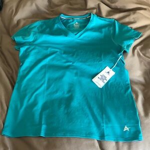 Apex Arctic Cool Teal V-Neck Performance Shirt
